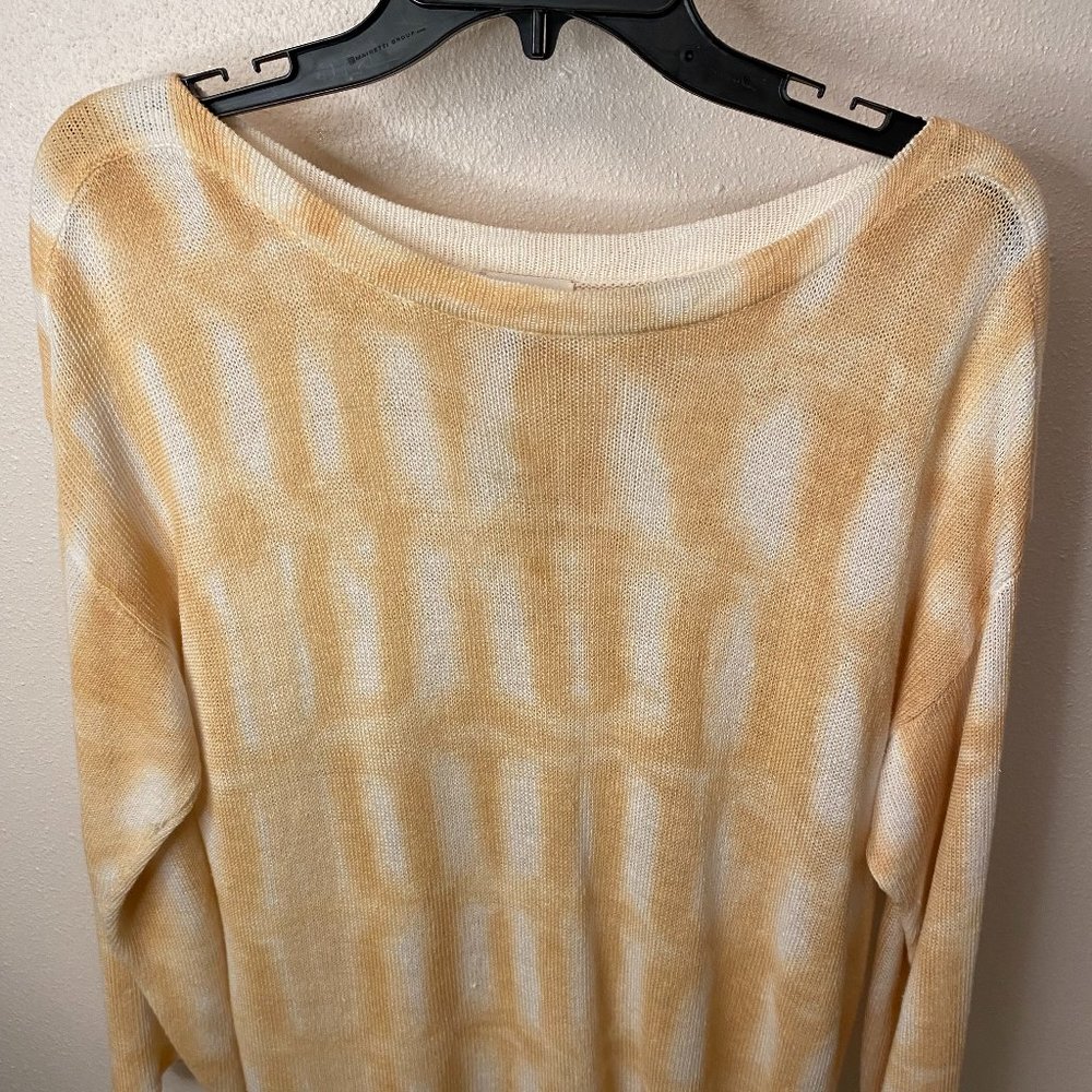 Gold and White Sweater